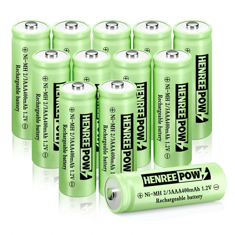 Henreepow 1.2V 600mAh AA NI-MH genopladelige batterier