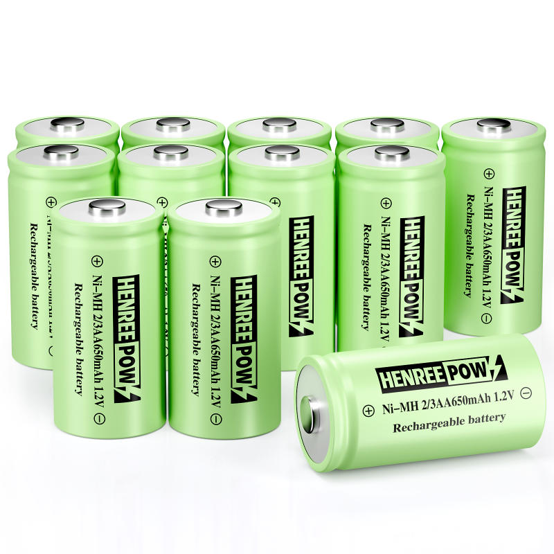 Henreepow 1.2V 600mAh AA NI-MH genopladelige batterier