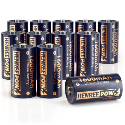 Henreepow CR123A Lithium Battery